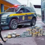PRF apreende 36,5 kg de cocaína com ajuda de cães farejadores em Corumbá