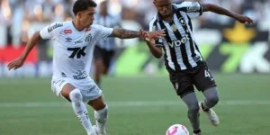 Botafogo fica duas vezes à frente, mas cede empate ao Santos no Rio 4 Leia mais sobre o artigo Botafogo fica duas vezes à frente, mas cede empate ao Santos no Rio