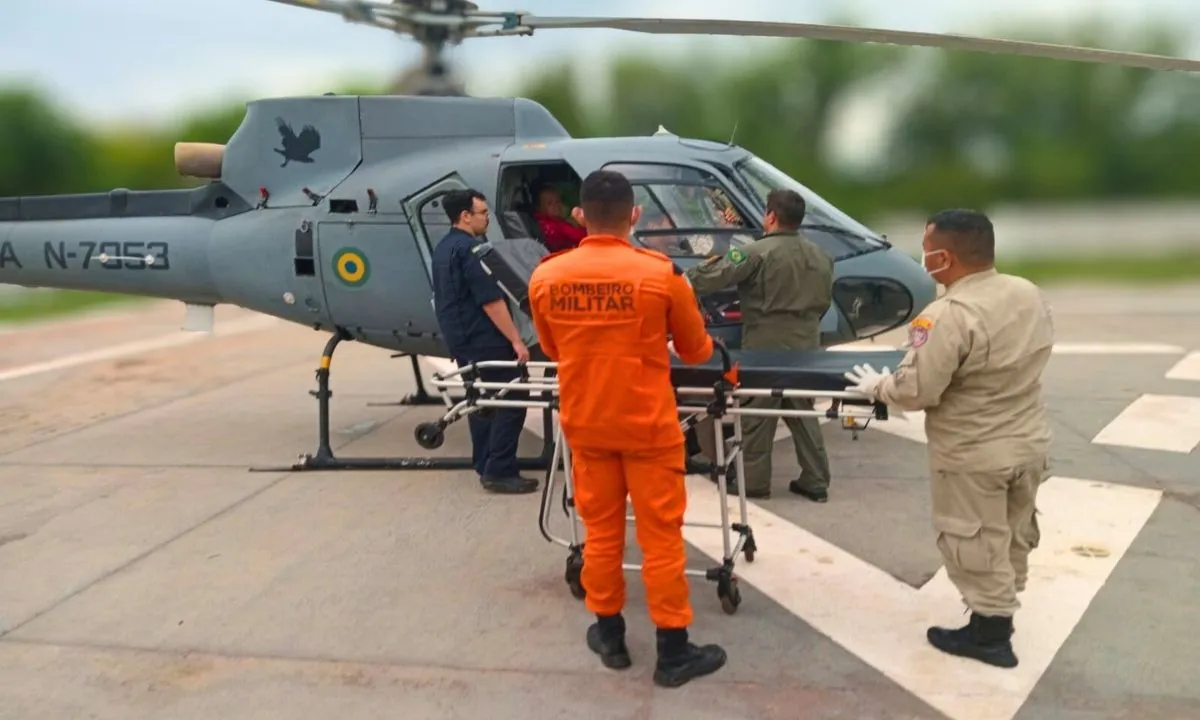 Dois resgates aéreos mobilizaram Bombeiros e Marinha no Pantanal do Paiaguás nesta segunda-feira (27). Vítimas foram levadas ao Pronto-Socorro de Corumbá.