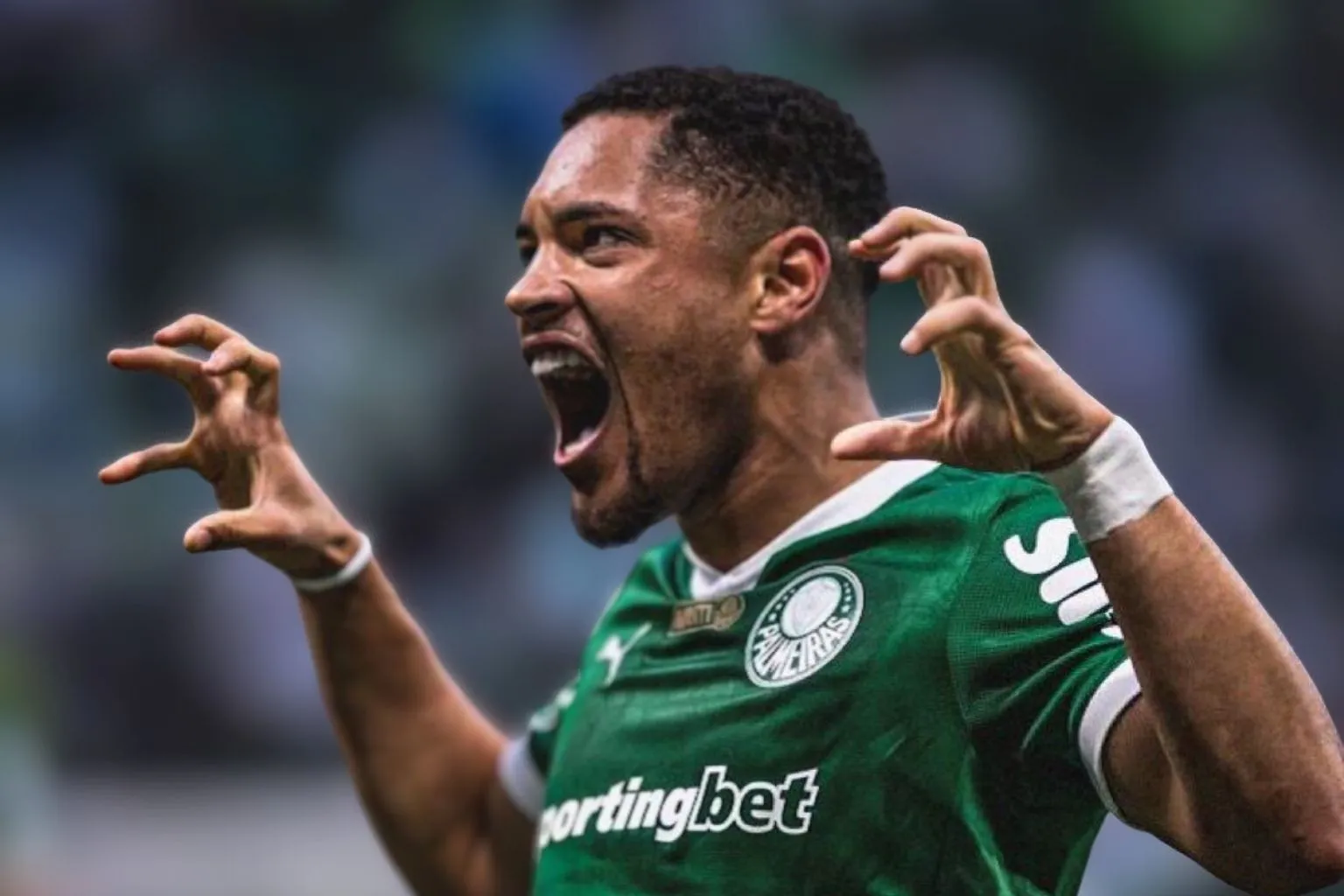 No momento, você está visualizando Vitor Roque decide, Palmeiras vence o Santos e abre vantagem na liderança do Brasileirão